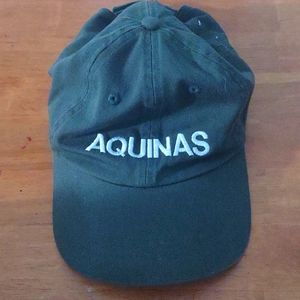 Aquinas green army green baseball hat adjustable